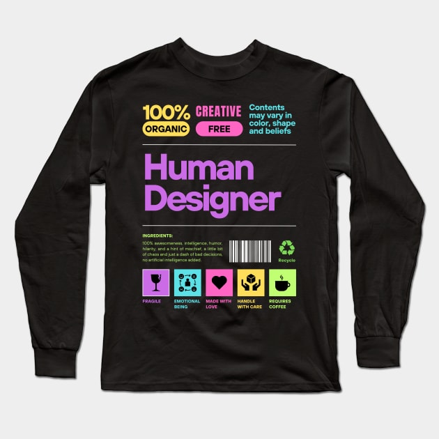 human designer Long Sleeve T-Shirt by mmpower